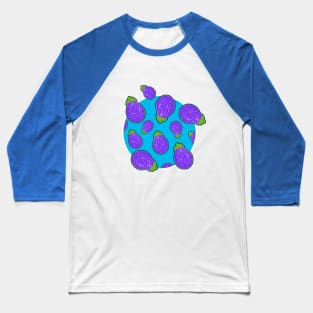 GROOVY GARDEN Eggplant Entropy Baseball T-Shirt